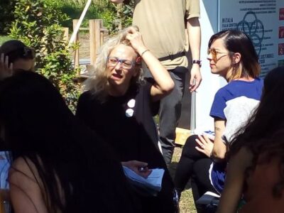 Un'immagine di Paola Bolaffio durante una formazione