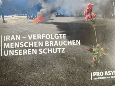Flyer zu Iran von Pro Asyl