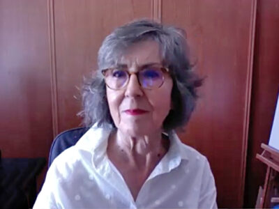 Η Χουάνα Πέρες Μοντέρο στο πάνελ του BIEN, φωτογραφία pressenza.