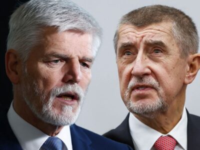 Nella foto il presidente Petr Pavel e Andrej Babiš