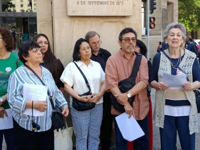 Comunicado Org de DDHH- foto Pablo Ruiz