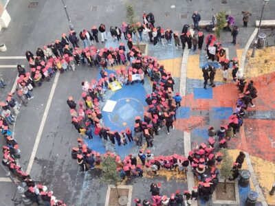 simbolo della nonviolenza San Lorenzo Energia per i Diritti Umani