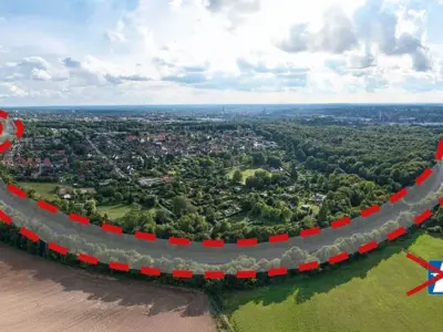 Fotomontage Stadtautobahn A39. Foto: zVg