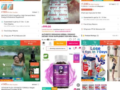 Some dietary, sexual enhancement and energy supplements sold online are sold without prior authorization from the FDA.