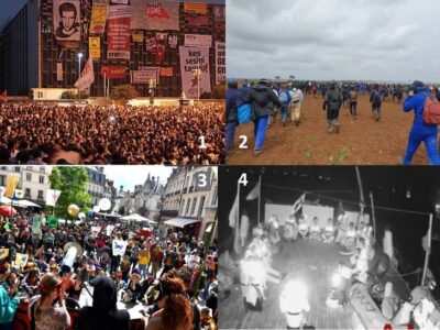 1/ Manifestation pour l’objection de conscience en Turquie.   2/ Action contre les mega-bassines en France.   3/ Assemblées de coordination.    4/ Flottille Mondiale Sumud vers Gaza.