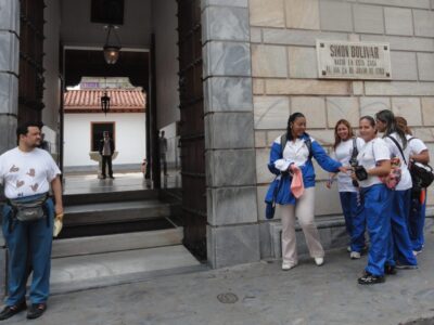 La casa en Caracas donde nació Bolívar.