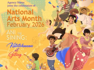 The official National Arts Month 2026 poster.