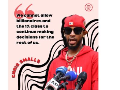 Chris Smalls, nato nel 1988 a Hackensack, nel New Jersey, sta scrivendo la storia con il suo ruolo di Presidente del sindacato Amazon ... Assunto nel 2015 come addetto al prelievo in un magazzino nel New Jersey, trasferito nel Connecticut prima di venire promosso a Vice Direttore del magazzino JFK8 di Staten Island a New York,  quando un suo collega è stato costretto a presentarsi al lavoro visibilmente malato in attesa dei risultati del test per il COVID-19, ha organizzato uno sciopero di protesta contro le condizioni di lavoro non sicure ed è stato immediatamente licenziato... quindi ha fondato il CWL / Congress of Essential Workers - https://cwa1036.org/news/celebrating-black-history-chris-smalls