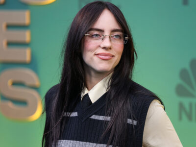 Billie Eilish arrives at the 49th Annual People's Choice Awards 2024 held at The Barker Hangar on February 18, 2024 in Santa Monica, Los Angeles, California, United States.