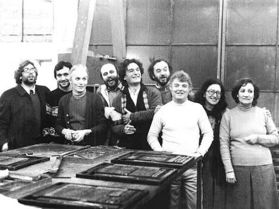 un gruppo di redattori e tipografi del giornale Lotta Continua (da Wikipedia)