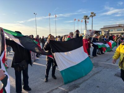 Carnevale Viareggio bandiera palestinese