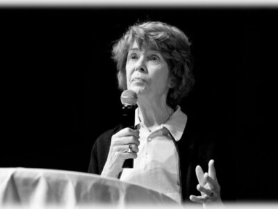 Susan George bei ihrer Rede anlässlich des 10-jährigen Bestehens von Attac Österreich in Wien, November 2010. (Foto: Max Herlitschka)