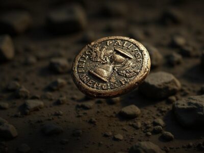 que la moneda vuele sobre un fondo rugoso