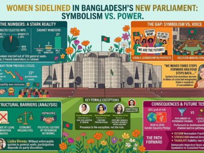 The collage was created by Asif Shaowkat Kallol and artist Shohanur Rahman in collaboration with AI-Arena.