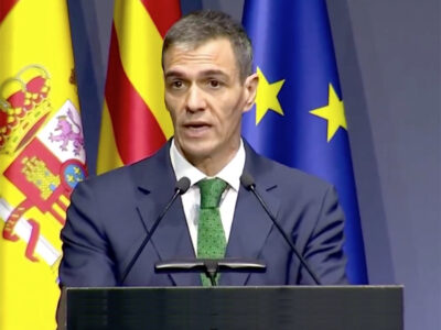 Pedro Sánchez en la apertura del Mobile World Congress en Barcelona.