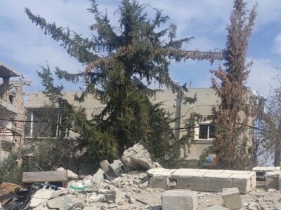 Gaza macerie e albero rit