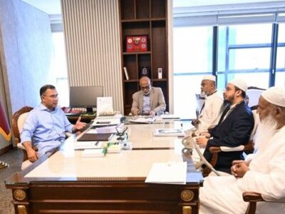 Prime Minister Tarique Rahman at a meeting on Zakat management at the Cabinet Division of
the Bangladesh Secretariat. Photo: Courtesy of the Directorate of Information.