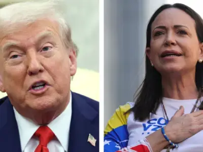 Donald Trump e Maria Corina Machado - Deadline