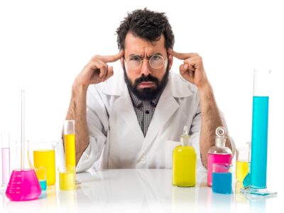 Scientist Man Thinking.