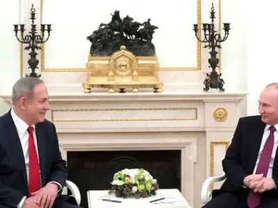 Russia's President Vladimir Putin and Israel's Prime Minister Benjamin Netanyahu.