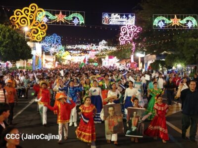 The real Nicaragua: A march in solidarity with Venezuela and with Palestine (photo: El 19).