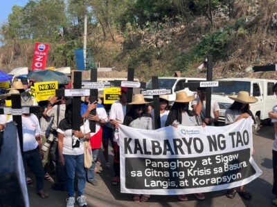Environmental and Social-Justice Themed Via Crucis: Community and church partners of the EcoWaste Coalition re-enacted the Way of the Cross in the streets of Tondo, Manila, to amplify the people’s cry for just and enduring solutions to the waste, climate, energy, and corruption issues plaguing the nation. 