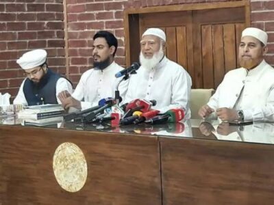 Opposition leader Dr. Shafiqur Rahman addresses a press conference at the Media Center of the National Parliament on Wednesday (April 1) evening. Photo - Collected.