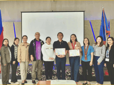 CHED-CAR Leaders and CAIRO Officers (from left): Dr. Geraldine Casipit, Chief Education Program Specialist, representing OIC Director Dr. Serafin L. Ngohayon; Ms. Menzie Kuengan, Supervising Education Program Specialist; Ms. Earene Joy Dawagan (SLCB); Dr. Genevieve Balance Kupang (BCU); Dr. Rex John G. Bawang (BSU); Dr. Stephenie Ong-Busbus (SLU); Mr. Clyde B. Pumihic (IFSU); Ms. Melanie R. Saro, Director of Linkages Office, UB and CAIRO President; CCDC President Dr. Sherry Junette Malaya-Tagle; Ms. Quennie Lelina Rumbaoa, Regional Transnational Higher Education Officer; and Dr. Corazon L. Ocden (CCDC). 