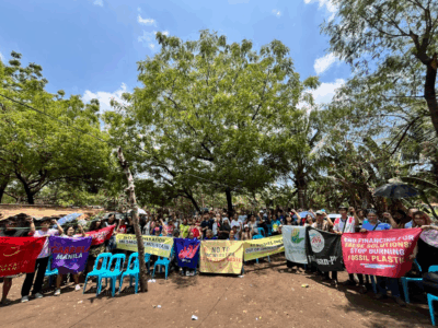 Residents, environmental advocates, and urban poor groups gather in Upper Smokey Mountain, Tondo, a former dumpsite now home to recyclers and urban farming communities under Proclamation 39. With the proposed waste-to-energy incinerator, residents face renewed threats of displacement, putting their homes and livelihoods at risk. Credit: Global Alliance for Incinerator Alternatives (GAIA) Asia Pacific (April 15, 2026)