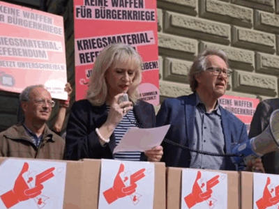 Schweizer Stimmvolk wird über Kriegsmaterialgesetz abstimmen (Screenshot: Keystone-SDA-ATS)