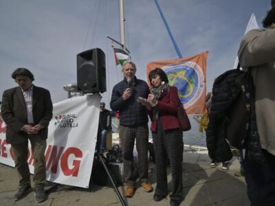 1 - 1- Trieste, 12 aprile, avvio della missione della Global Sumud Flotilla