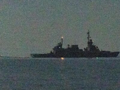Nave israeliana fotografata il 26 aprile 2026