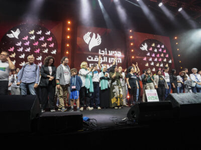 organizzatori sul palco 1