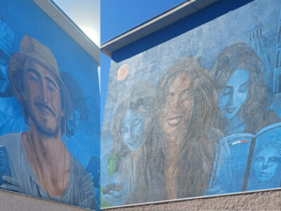 Alex Pretti and Renee Good murals in  Rozzano (Milano)